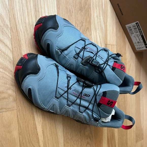 Salomon | Shoes | Salomon Gray And Red Athletic Shoes | Poshmark display picture 1
